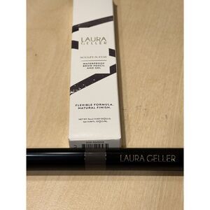 Laura Geller Sculpt-n-Stay Waterproof Brow Pencil & Gel, Dark Brown